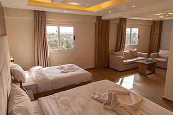 Nine Pyramids view hotel King Suite Garden View